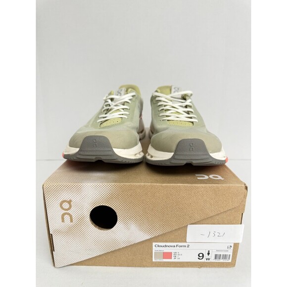 -1321 On Cloudnova Form 2, Chalk/Salmon, Womens Running Shoes-US 9 Womens - Picture 2 of 5
